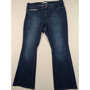 Signature by Levi Strauss Mens Mid Rise Bootcut Jeans Dark Wash 16S 33x30 1477